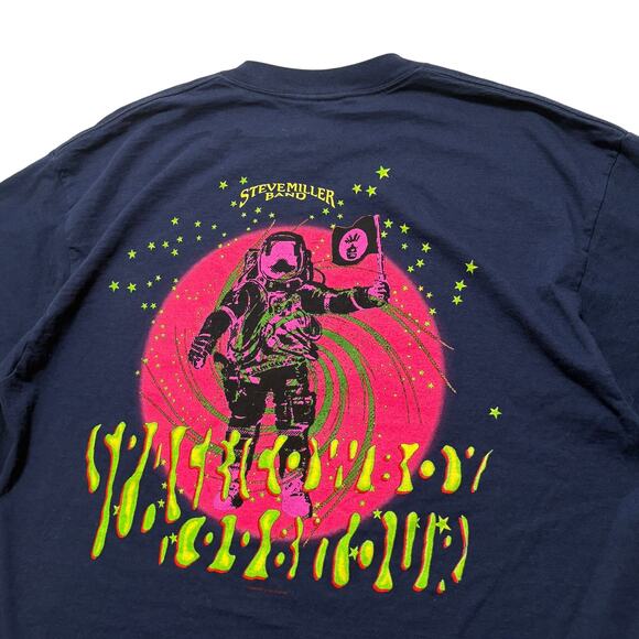 VTG 90s Steve Miller Space Cowboy 1998 Tour T-Shirt Navy XL - Picture 1 of 5
